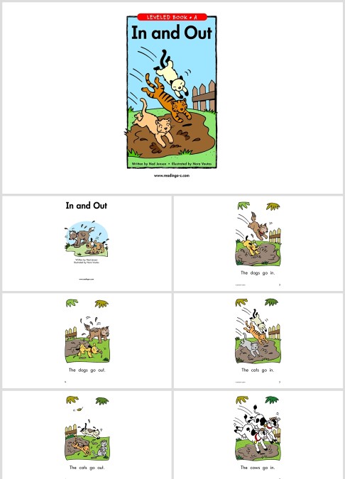 卡通·英语·绘本in and out教学PPT