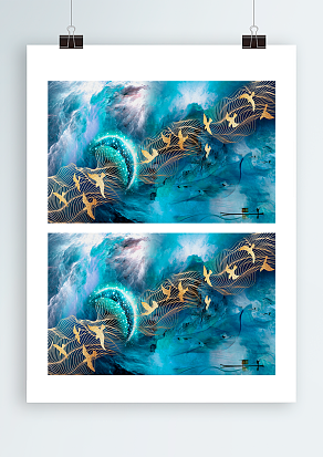 唯美设计感背景墙