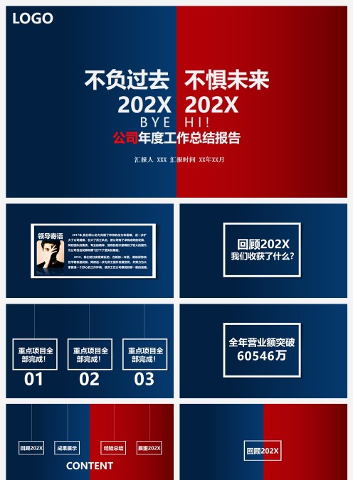202X工作总结PPT模板