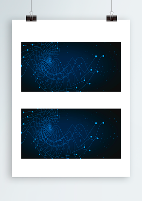 折线星光背景墙