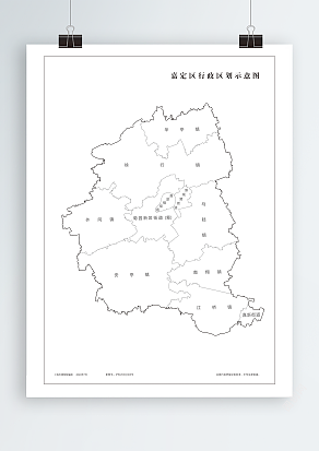 嘉定区行政区划示意图（高清PDF版）