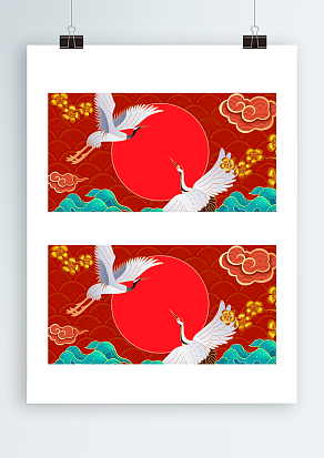 中国传统古典文艺背景墙