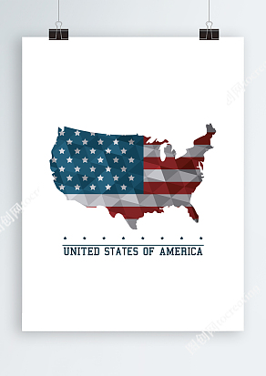 美国Ai菱角矢量地图