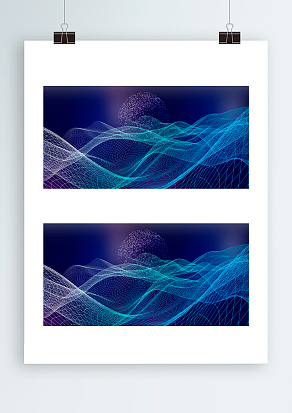 梦幻蓝色丝巾背景设计图