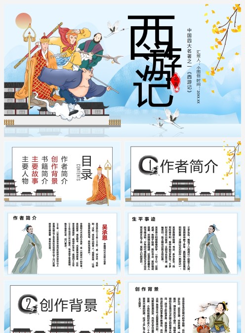 四大名著西游记PPT