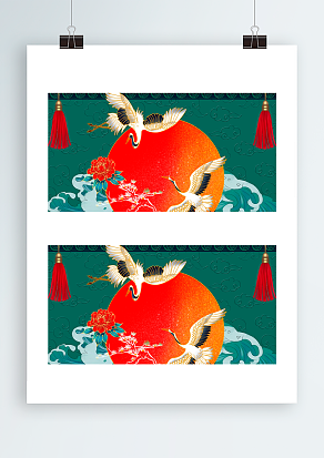 天鹅相遇创意背景图