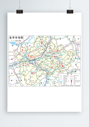 金东区政区图（高清EPS版）