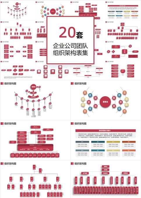 企业公司团队组织架构表集