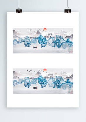 2021优美山水画背景