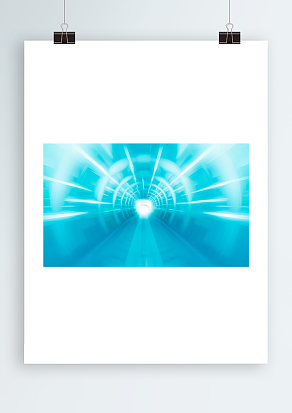 穿越时空隧道背景墙