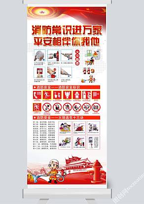 消防常识展架
