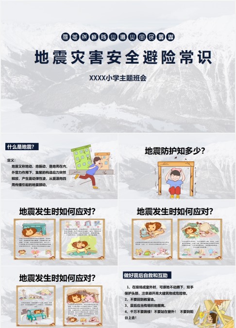 安全教育ppt地震灾害安全避险常识ppt
