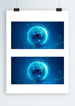 环球经济商务科技风背景图