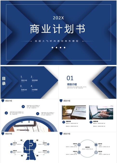 高端大气时尚通用商务模板商业计划书