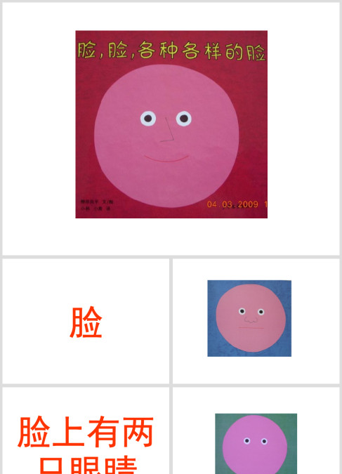 一年级语文绘本《脸,脸,各种各样的脸》课件PPT