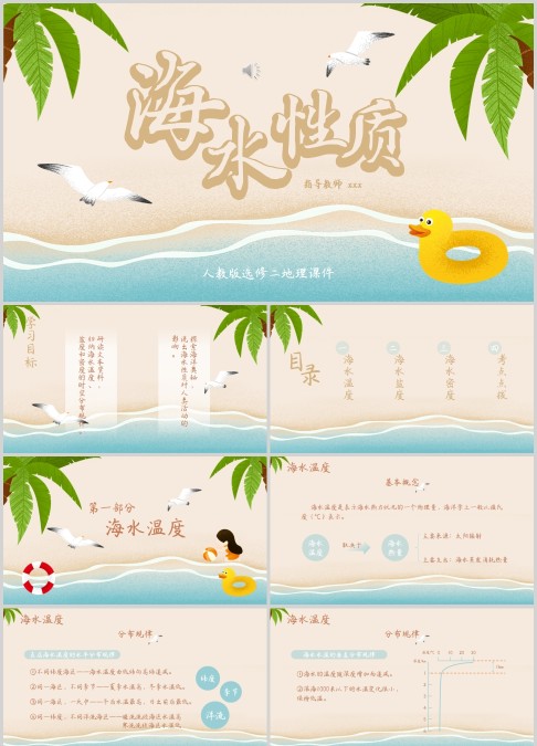 简约清新人教版地理课件ppt