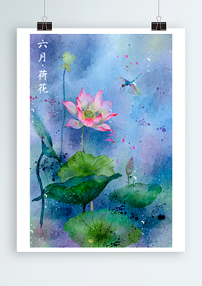 小荷才露尖尖角，早有蜻蜓立上头