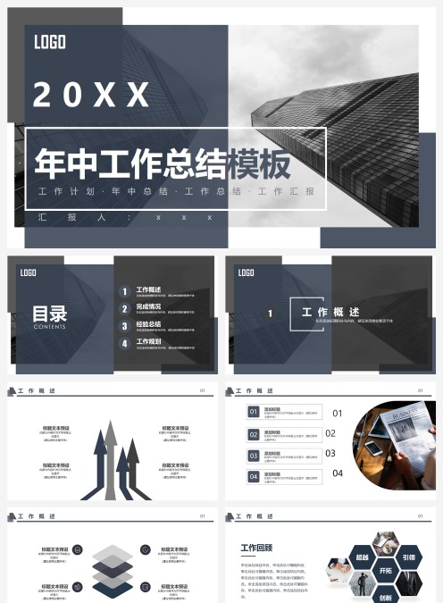 2018年中工作总结模板