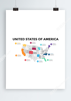 美国ai矢量地图