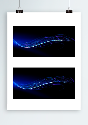 梦幻蓝色背景墙设计图