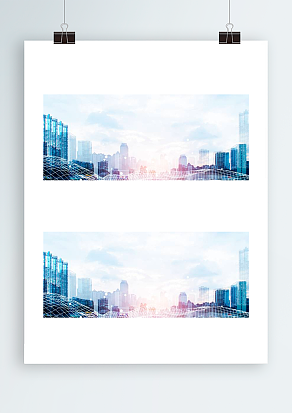 高端大气城市之光背景墙